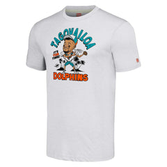 Tua Tagovailoa Miami Dolphins Homage Unisex Caricature Player Tri-Blend T-Shirt Ash