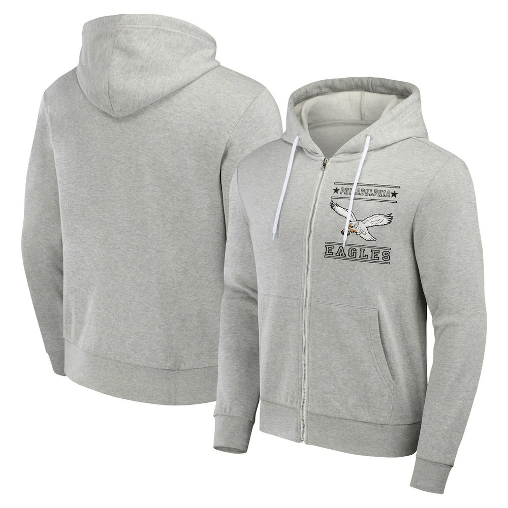 Fanatics Philadelphia Eagles NFL x Darius Rucker Collection Full-Zip Hoodie Gray