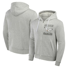 Fanatics Philadelphia Eagles NFL x Darius Rucker Collection Full-Zip Hoodie Gray