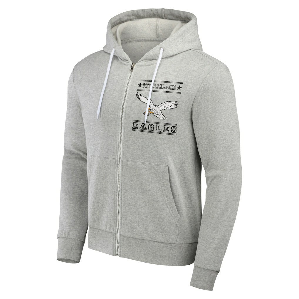 Fanatics Philadelphia Eagles NFL x Darius Rucker Collection Full-Zip Hoodie Gray