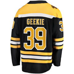 Morgan Geekie Boston Bruins Fanatics Home Breakaway Jersey - Black - NHL 200723224