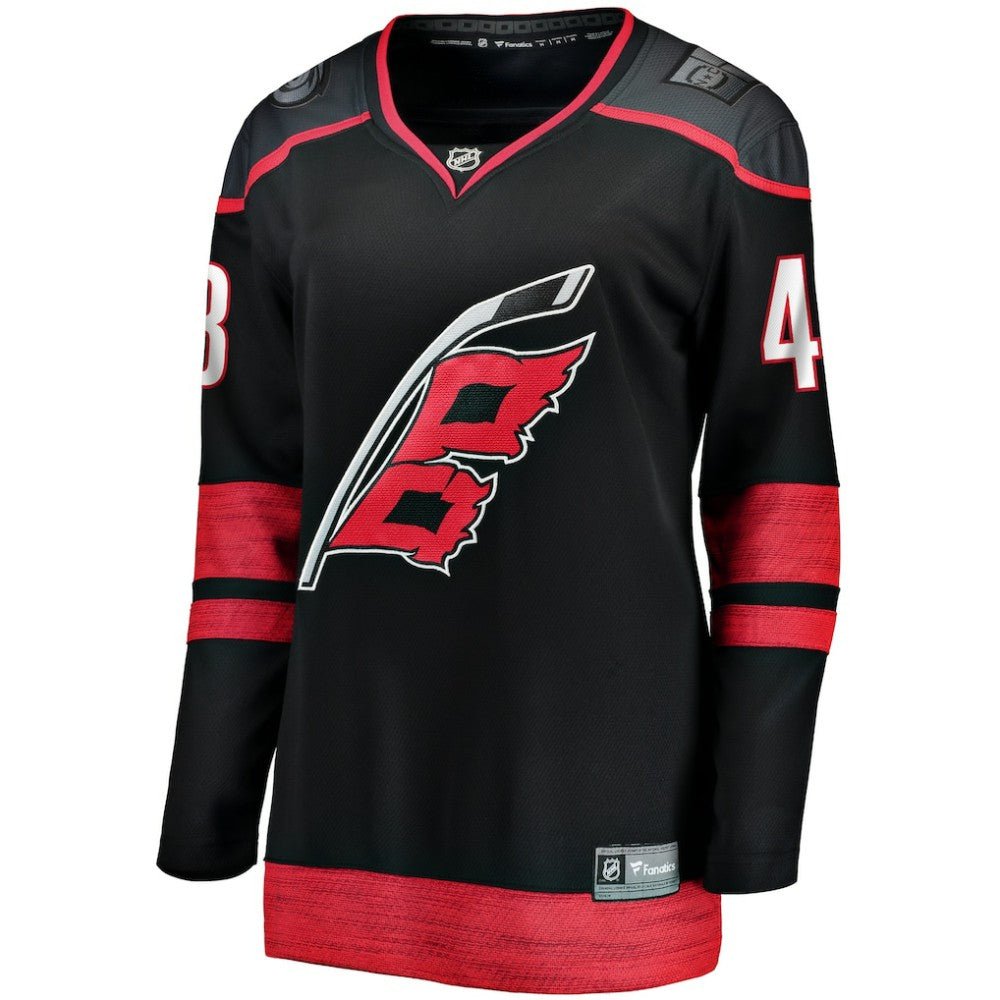 Jordan Martinook Carolina Hurricanes Fanatics Women's Home Breakaway Player Jersey - Black - NHL 200723242