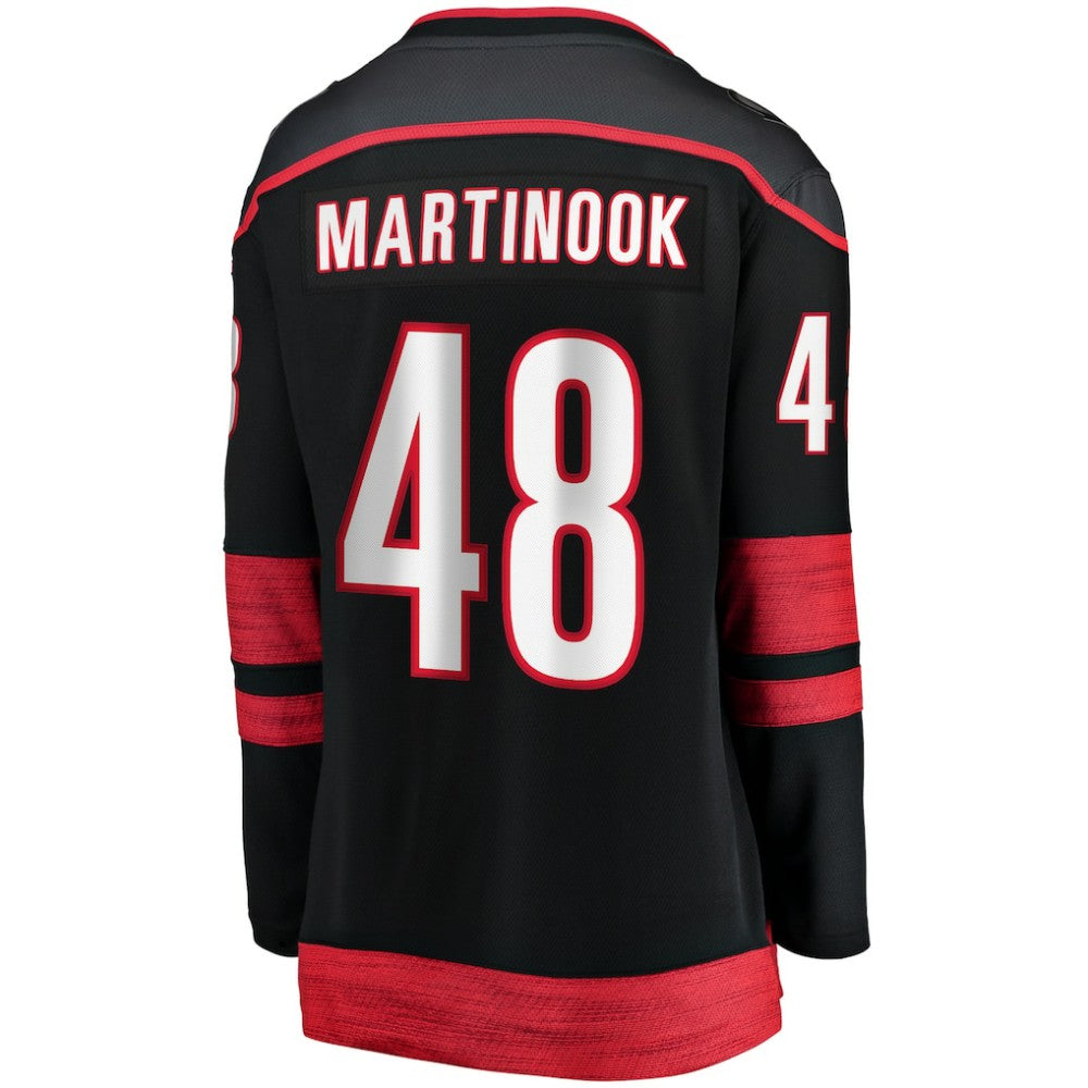 Jordan Martinook Carolina Hurricanes Fanatics Women's Home Breakaway Player Jersey - Black - NHL 200723242