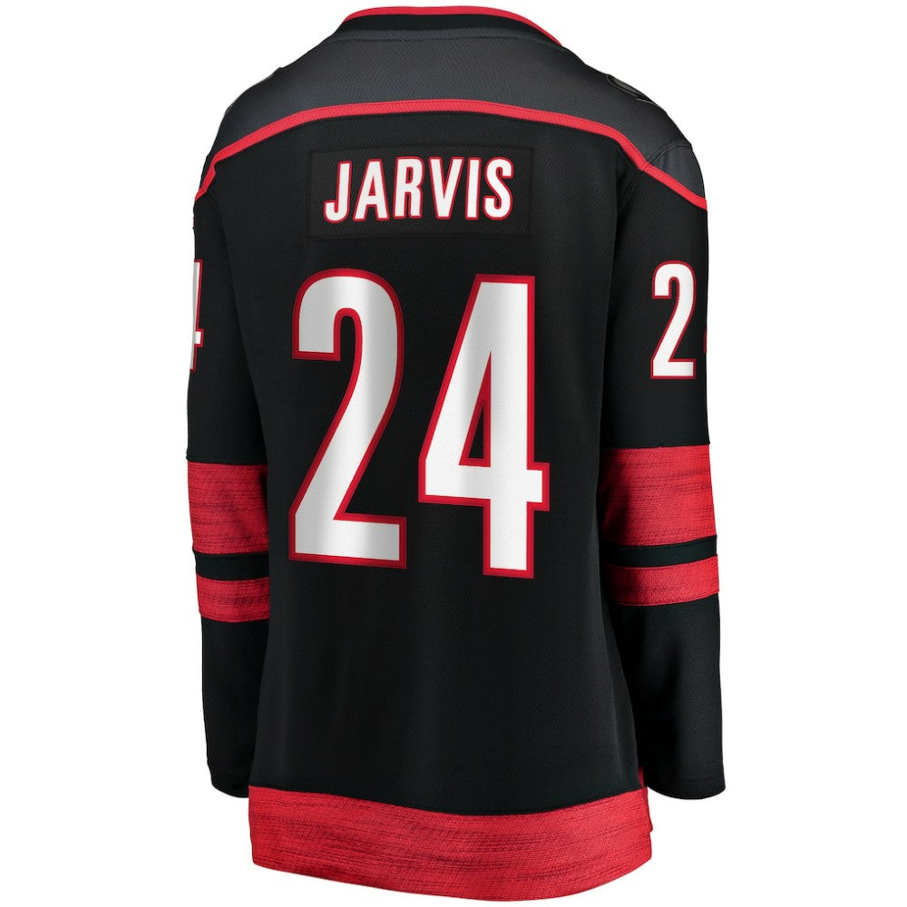 Seth Jarvis Carolina Hurricanes Fanatics Women's Home Breakaway Player Jersey - Black - NHL 200723248