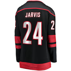 Seth Jarvis Carolina Hurricanes Fanatics Women's Home Breakaway Player Jersey - Black - NHL 200723248