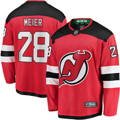 Timo Meier New Jersey Devils Fanatics Home Breakaway Jersey - Red - NHL 200723282