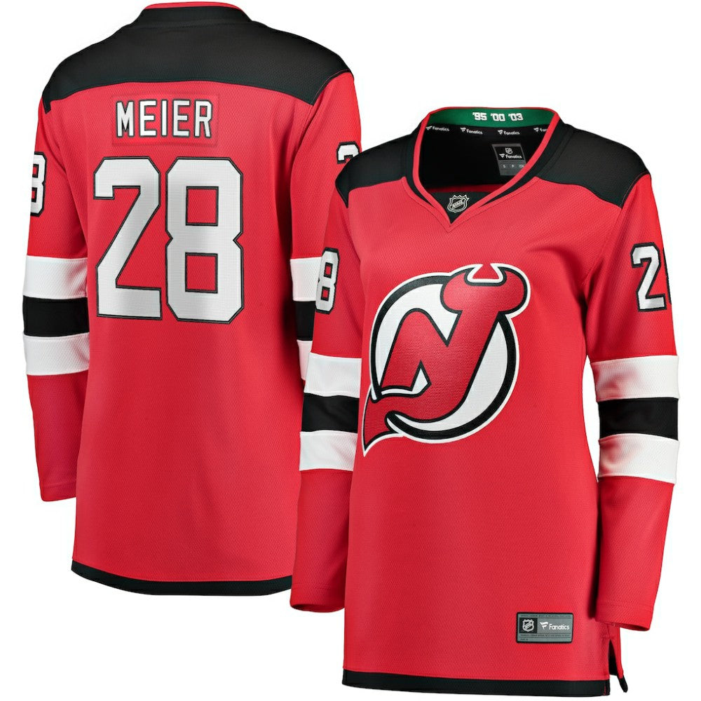 Timo Meier New Jersey Devils Fanatics Women's Home Breakaway Player Jersey - Red - NHL 200723283