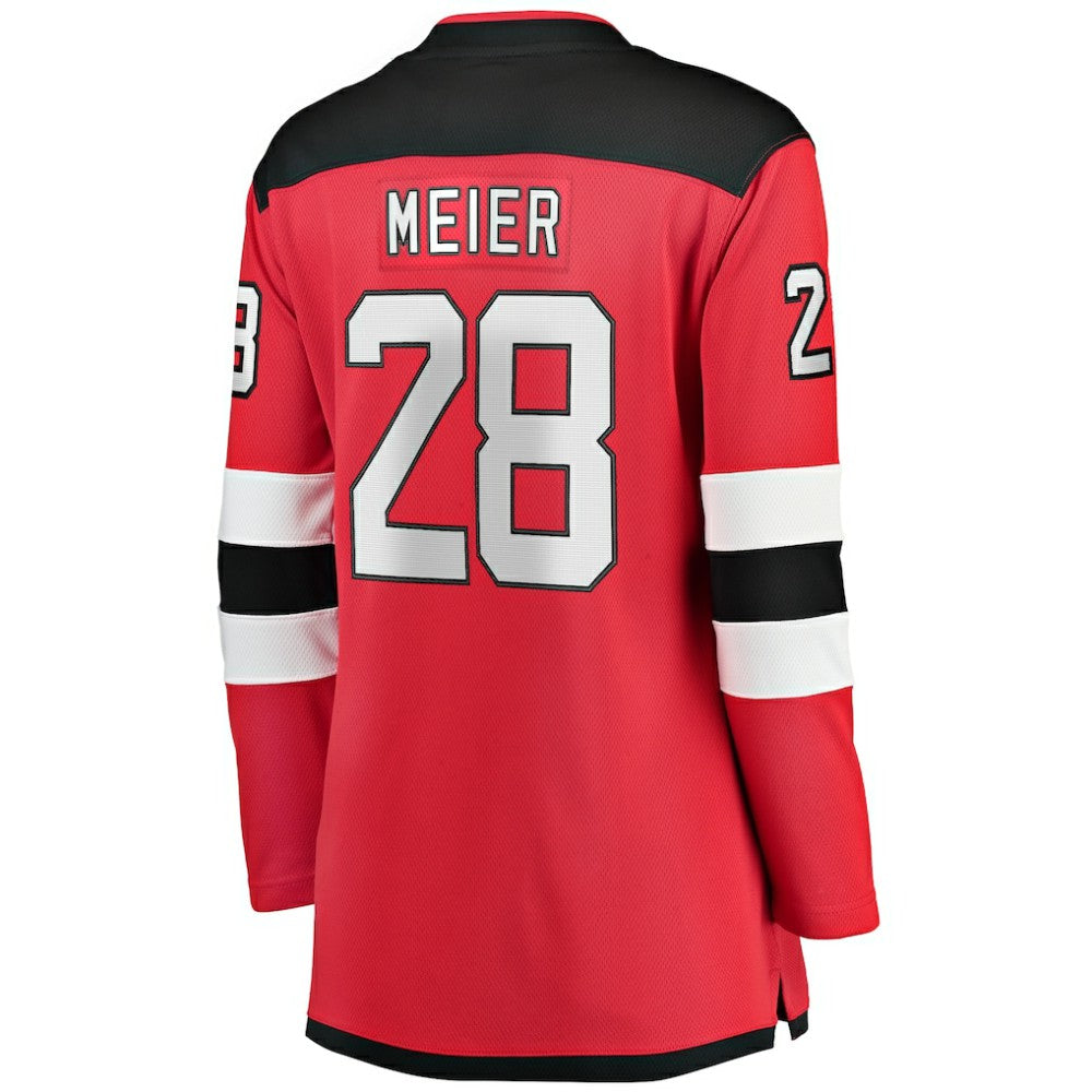 Timo Meier New Jersey Devils Fanatics Women's Home Breakaway Player Jersey - Red - NHL 200723283