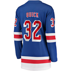 Jonathan Quick New York Rangers Fanatics Women's Home Breakaway Player Jersey - Blue - NHL 200723295