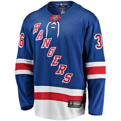 Anton Blidh New York Rangers Fanatics Home Breakaway Jersey - Blue - NHL 200723300