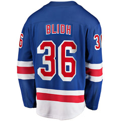 Anton Blidh New York Rangers Fanatics Home Breakaway Jersey - Blue - NHL 200723300