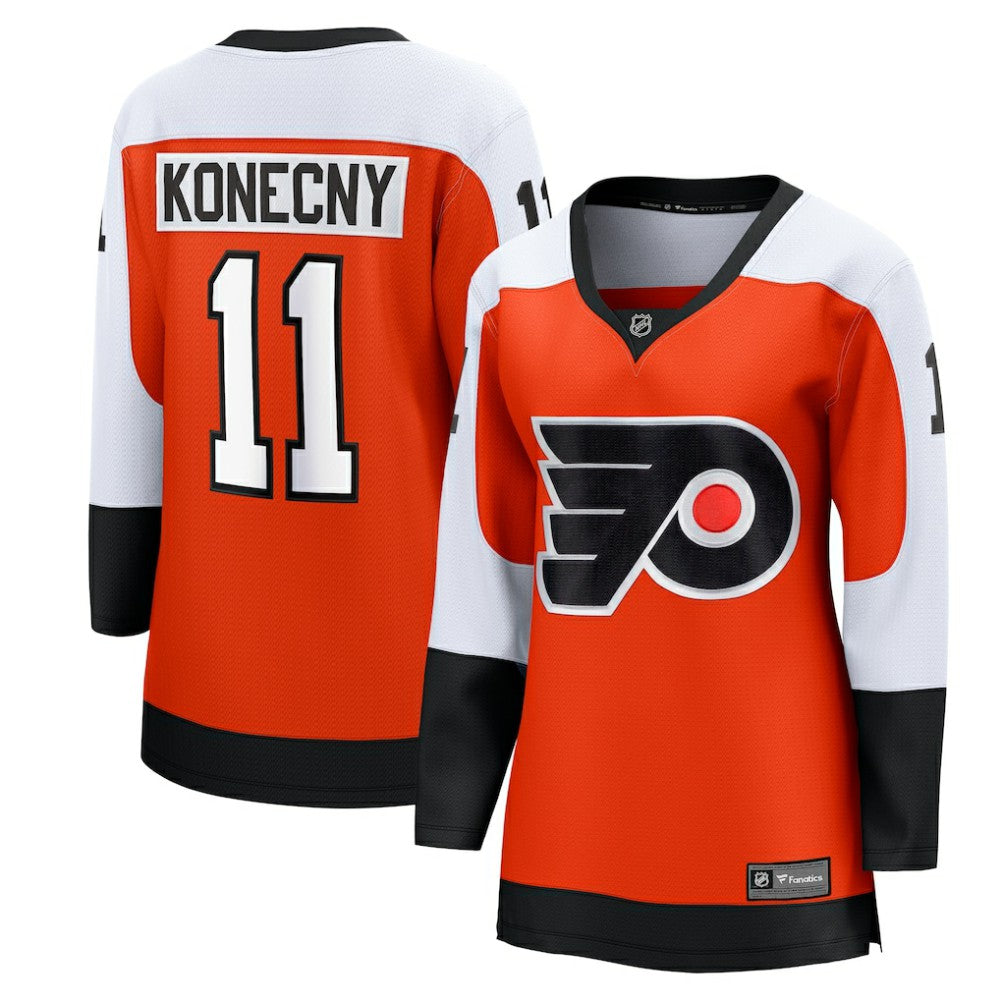 Travis Konecny Philadelphia Flyers Fanatics Women's Home Breakaway Player Jersey - Orange - NHL 200723316