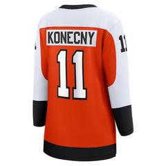 Travis Konecny Philadelphia Flyers Fanatics Women's Home Breakaway Player Jersey - Orange - NHL 200723316