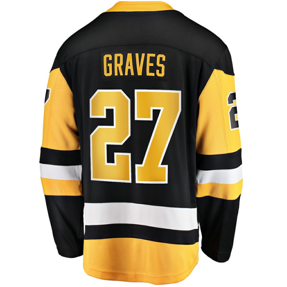 Ryan Graves Pittsburgh Penguins Fanatics Home Breakaway Jersey - Black - NHL 200723339