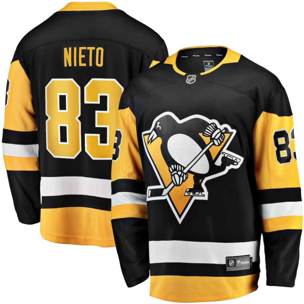Matt Nieto Pittsburgh Penguins Fanatics Home Breakaway Jersey - Black - NHL 200723343