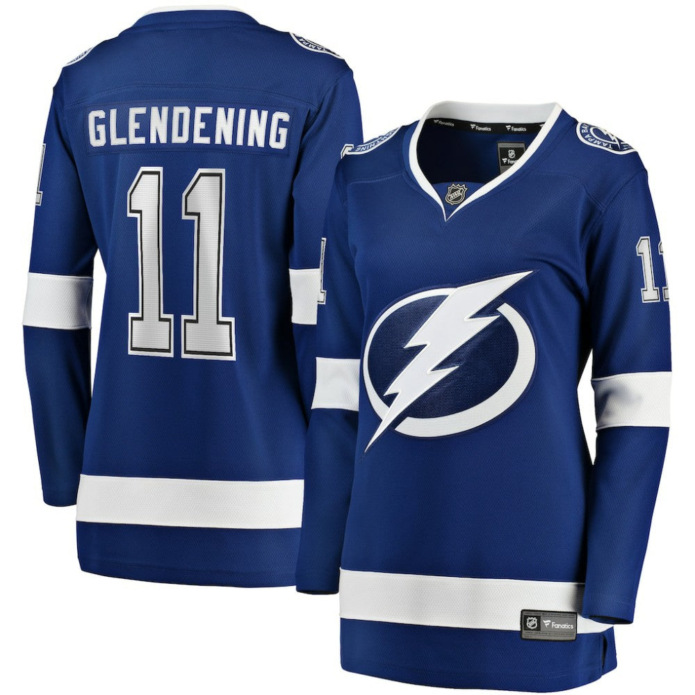 Luke Glendening Tampa Bay Lightning Fanatics Women's Home Breakaway Player Jersey - Blue - NHL 200723357