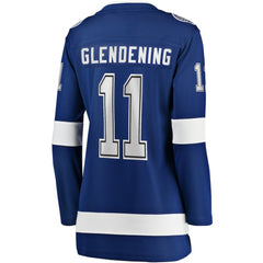 Luke Glendening Tampa Bay Lightning Fanatics Women's Home Breakaway Player Jersey - Blue - NHL 200723357