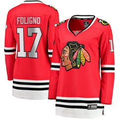Nick Foligno Chicago Blackhawks Fanatics Women's Home Breakaway Player Jersey - Red - NHL 200723411