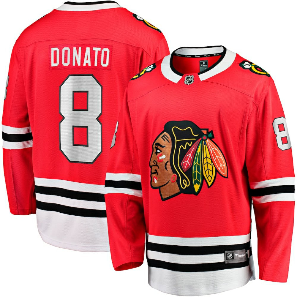 Ryan Donato Chicago Blackhawks Fanatics Home Breakaway Jersey - Red - NHL 200723412