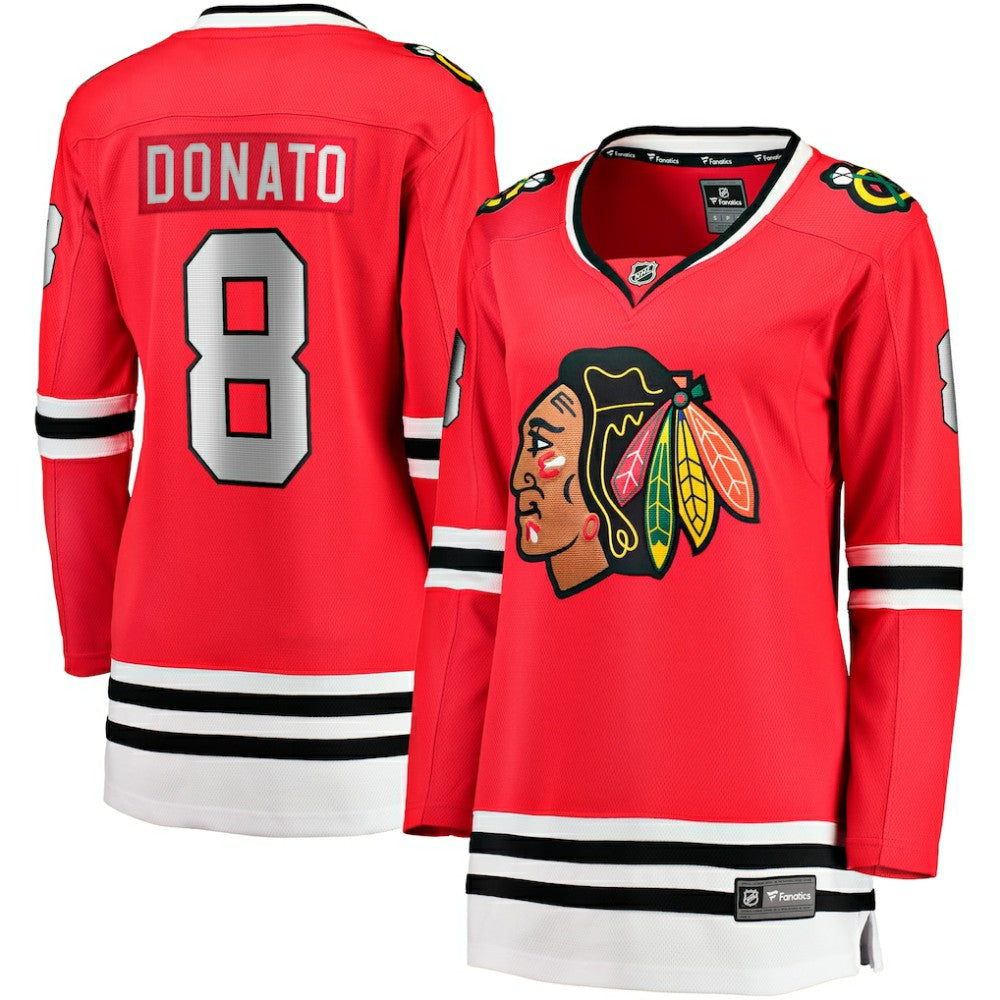 Ryan Donato Chicago Blackhawks Fanatics Women's Home Breakaway Player Jersey - Red - NHL 200723413