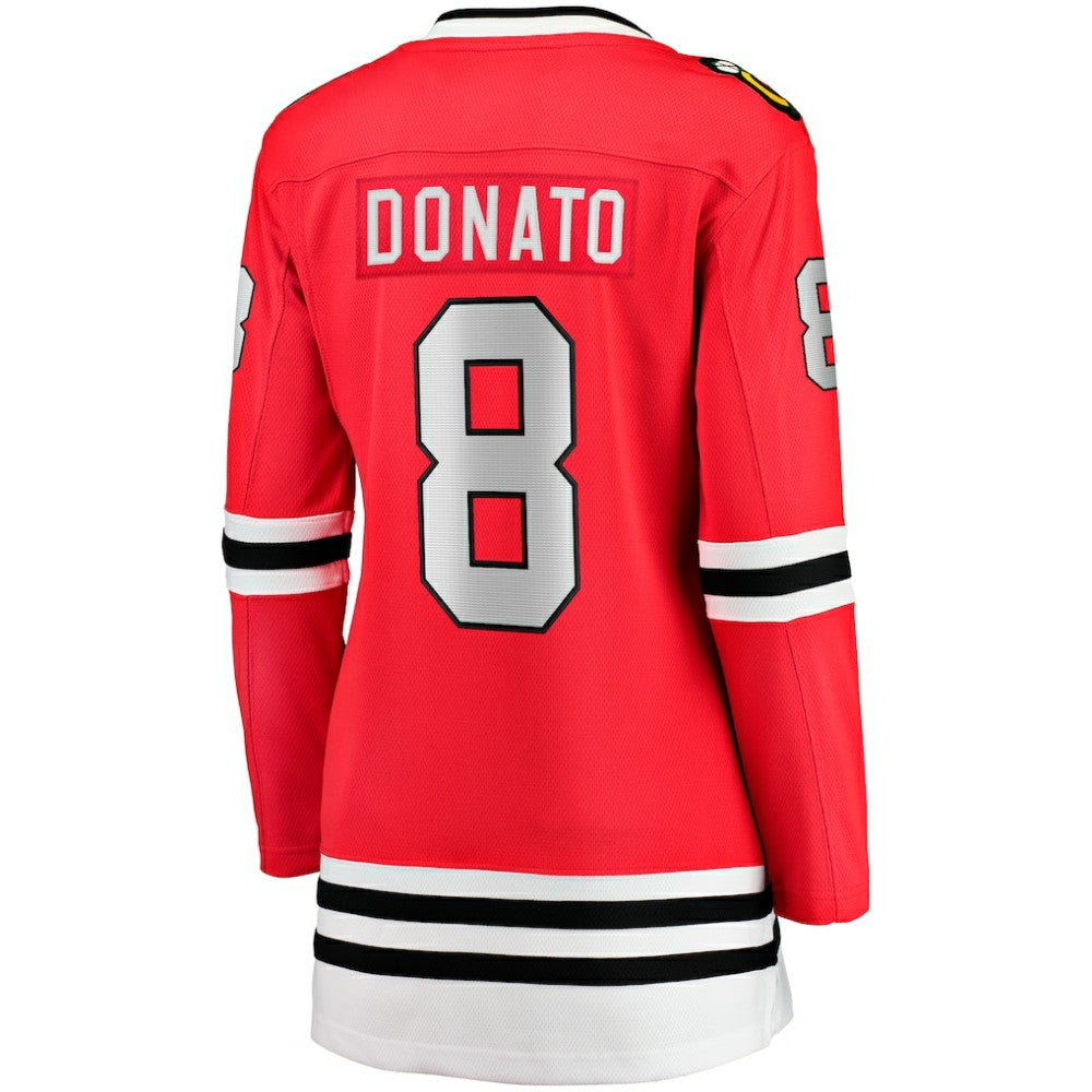 Ryan Donato Chicago Blackhawks Fanatics Women's Home Breakaway Player Jersey - Red - NHL 200723413