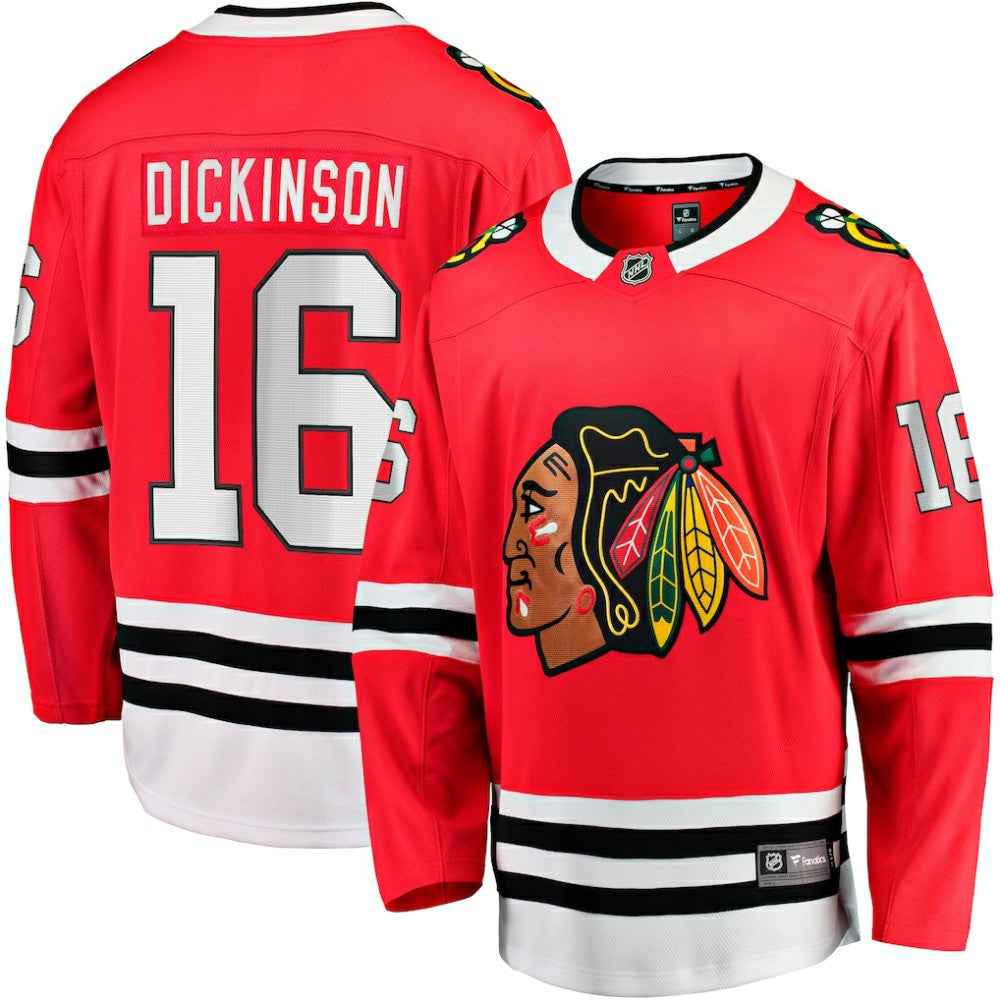 Jason Dickinson Chicago Blackhawks Fanatics Home Breakaway Jersey - Red - NHL 200723423