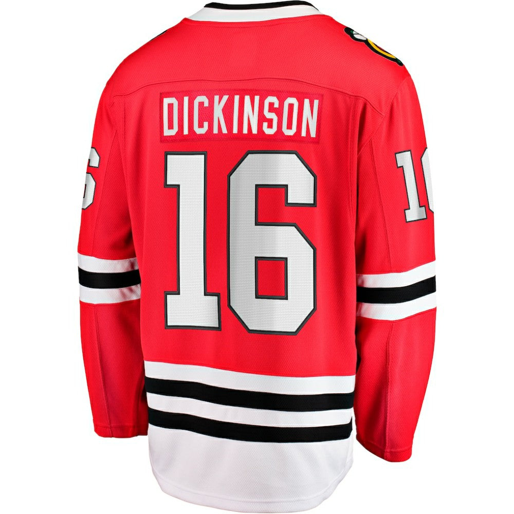 Jason Dickinson Chicago Blackhawks Fanatics Home Breakaway Jersey - Red - NHL 200723423