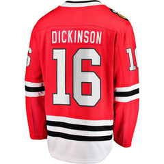 Jason Dickinson Chicago Blackhawks Fanatics Home Breakaway Jersey - Red - NHL 200723423