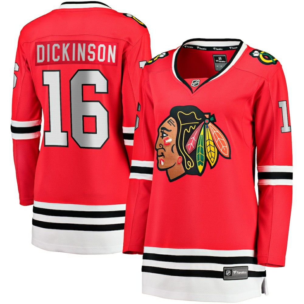 Jason Dickinson Chicago Blackhawks Fanatics Women's Home Breakaway Player Jersey - Red - NHL 200723424