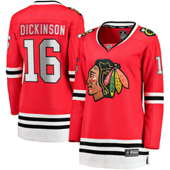 Jason Dickinson Chicago Blackhawks Fanatics Women's Home Breakaway Player Jersey - Red - NHL 200723424