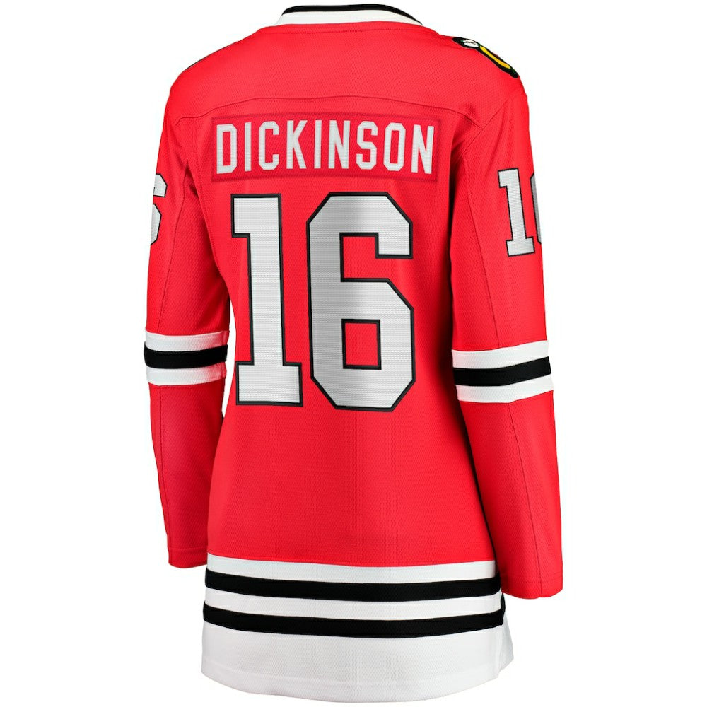 Jason Dickinson Chicago Blackhawks Fanatics Women's Home Breakaway Player Jersey - Red - NHL 200723424