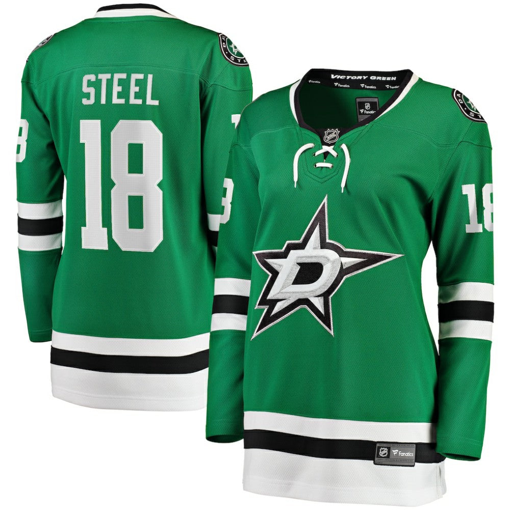 Sam Steel Dallas Stars Fanatics Women's Home Breakaway Player Jersey - Kelly Green - NHL 200723440