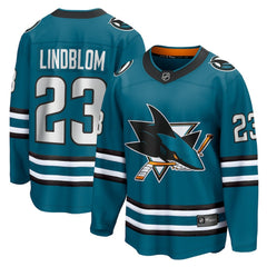 Oskar Lindblom San Jose Sharks Fanatics Home Breakaway Jersey - Teal - NHL 200723485