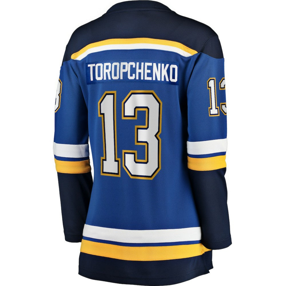 Alexey Toropchenko St. Louis Blues Fanatics Women's Home Breakaway Player Jersey - Blue - NHL 200723512