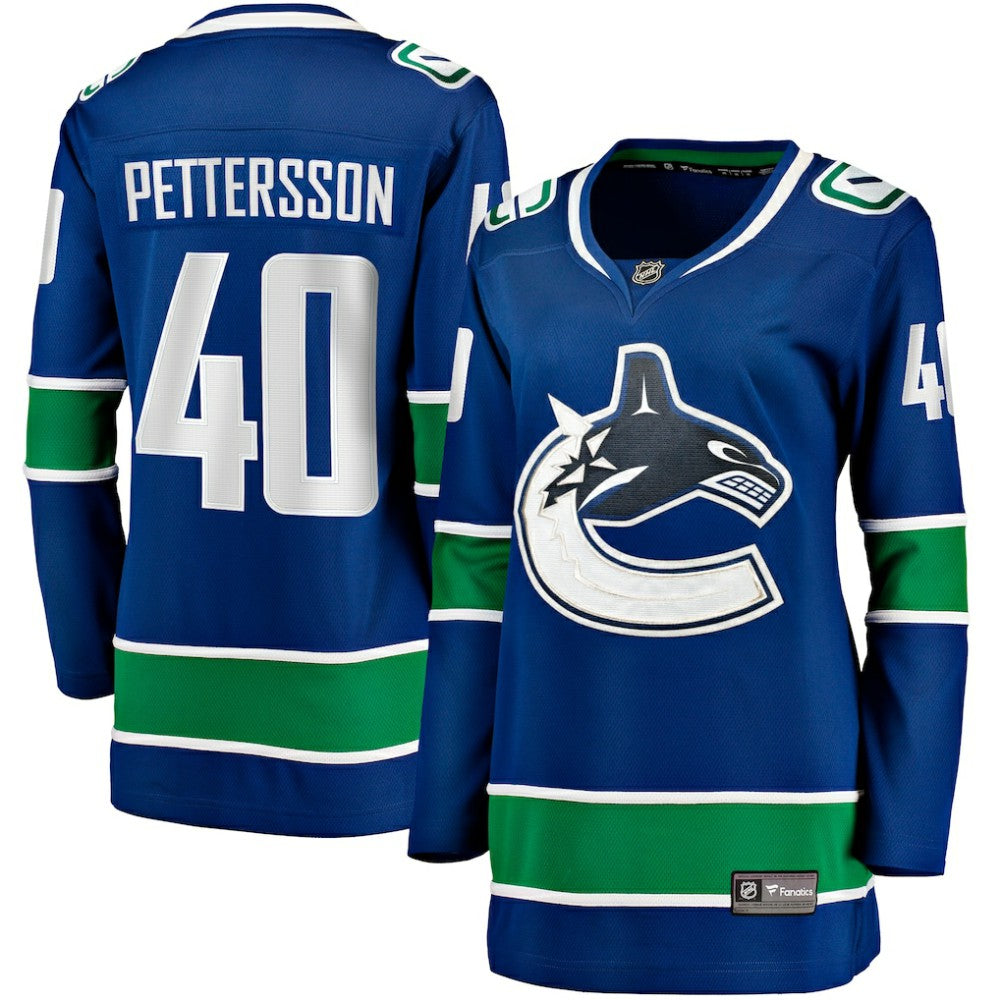 Elias Pettersson Vancouver Canucks Fanatics Women's Home Breakaway Player Jersey - Blue - NHL 200723513