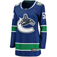 Teddy Blueger Vancouver Canucks Fanatics Women's Home Breakaway Player Jersey - Blue - NHL 200723535