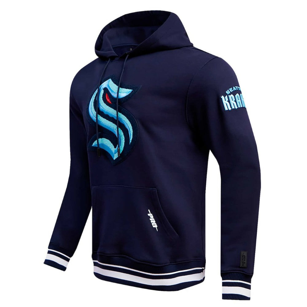 Seattle Kraken Pro Standard Retro Classic Fleece Pullover Hoodie - Deep Sea Blue - NHL 200723685