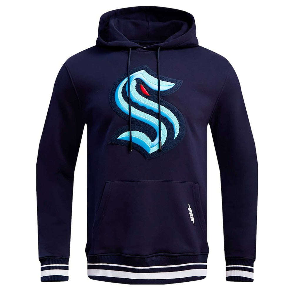Seattle Kraken Pro Standard Retro Classic Fleece Pullover Hoodie - Deep Sea Blue - NHL 200723685