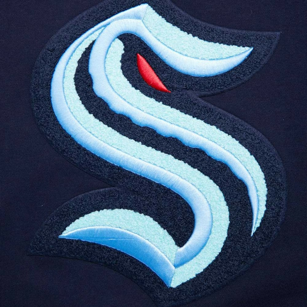 Seattle Kraken Pro Standard Retro Classic Fleece Pullover Hoodie - Deep Sea Blue - NHL 200723685