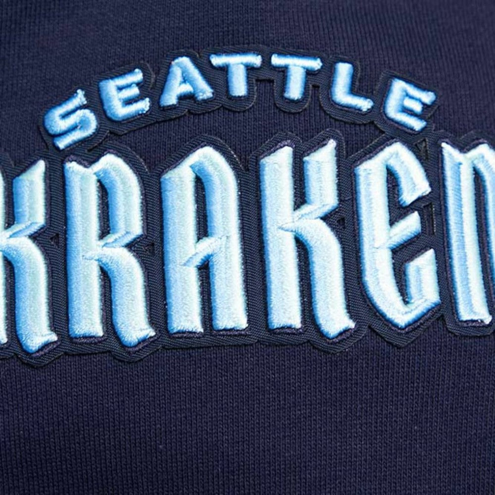 Seattle Kraken Pro Standard Retro Classic Fleece Pullover Hoodie - Deep Sea Blue - NHL 200723685