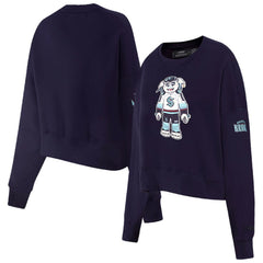 Seattle Kraken Pro Standard Women's Mascot Crewneck Pullover Sweatshirt - Deep Sea Blue - NHL 200723732