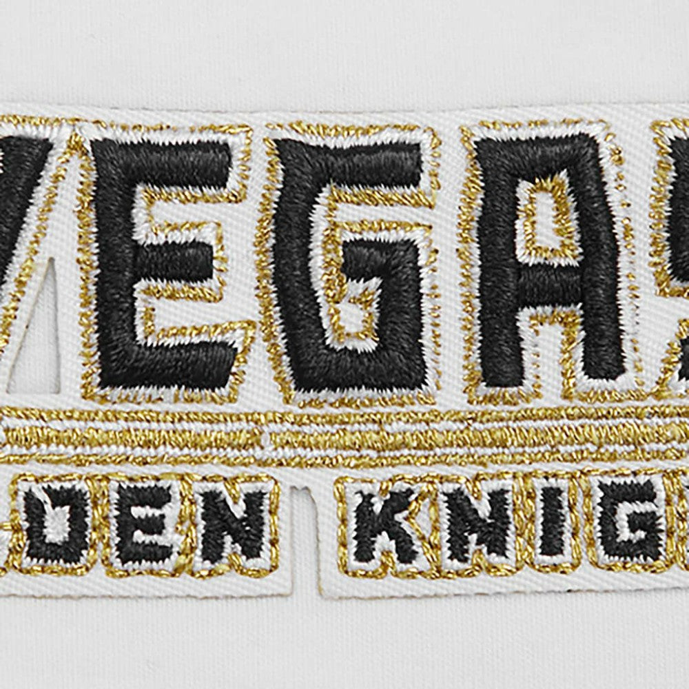 Vegas Golden Knights Pro Standard Women's Boxy Script Tail Cropped T-Shirt - White - NHL 200723734