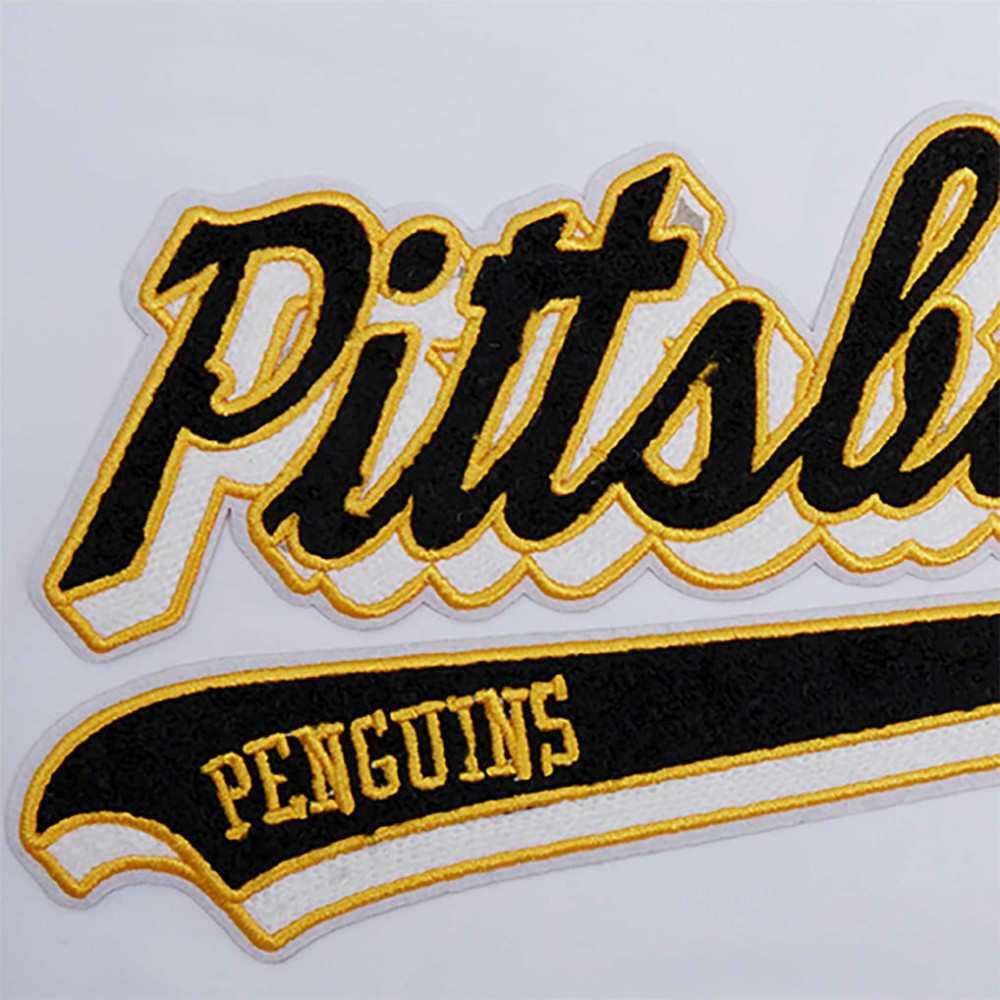 Pittsburgh Penguins Pro Standard Women's Boxy Script Tail Cropped T-Shirt - White - NHL 200723736