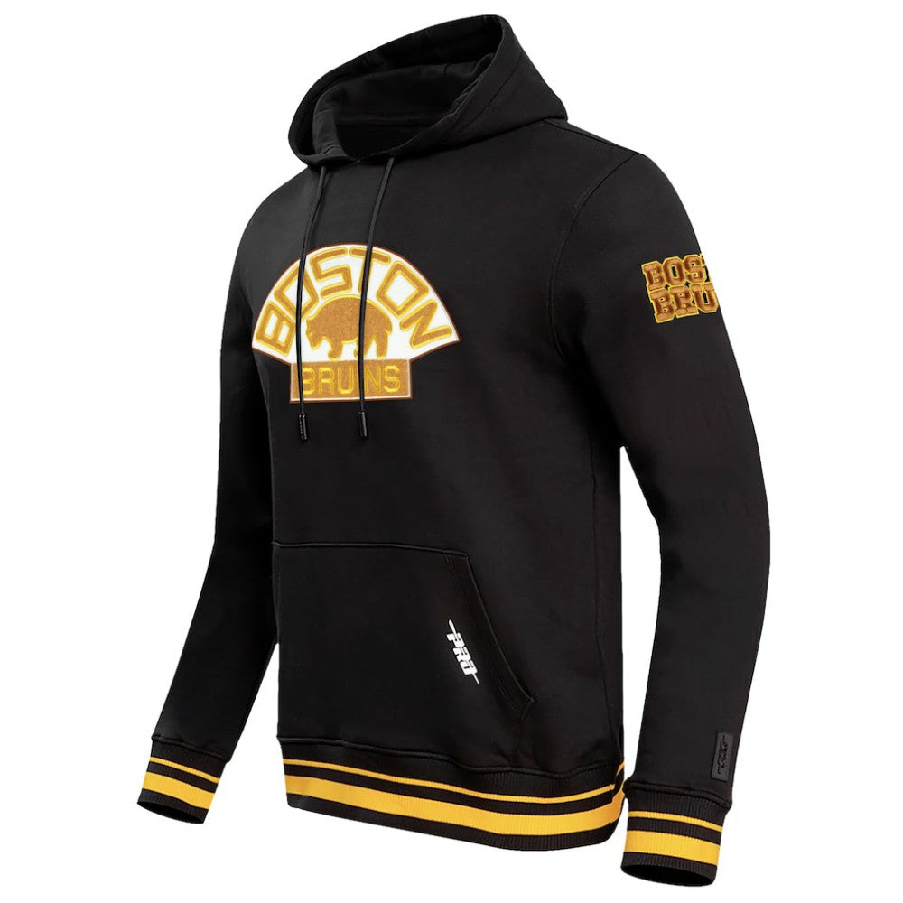 Boston Bruins Pro Standard Retro Classic Fleece Pullover Hoodie - Black - NHL 200723743
