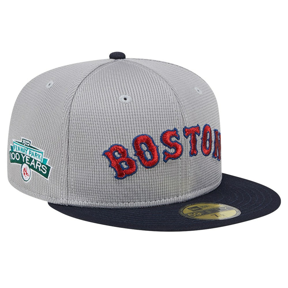 Boston Red Sox New Era Pivot Mesh 59FIFTY Fitted Hat - Gray - New Era Online
