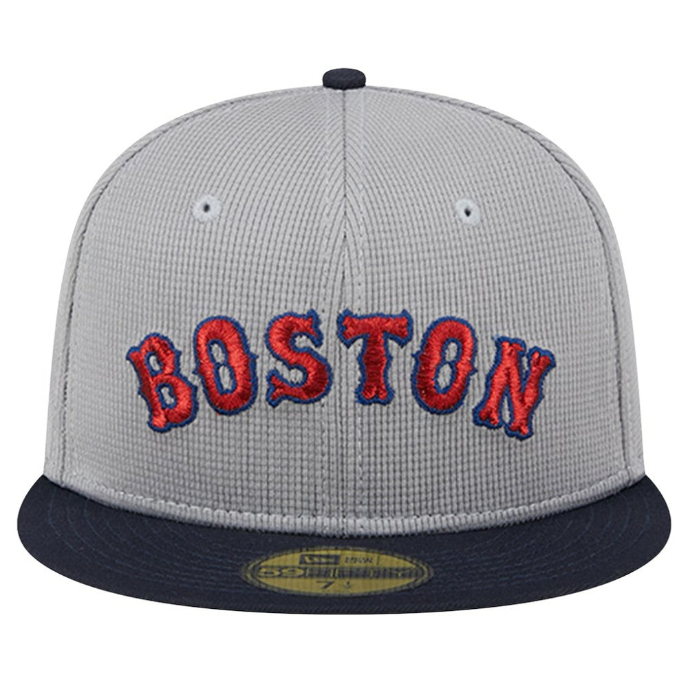 Boston Red Sox New Era Pivot Mesh 59FIFTY Fitted Hat - Gray - New Era Online
