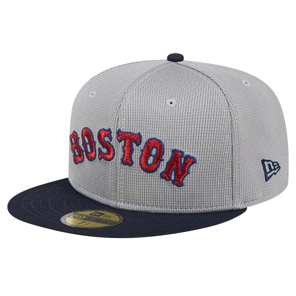 Boston Red Sox New Era Pivot Mesh 59FIFTY Fitted Hat - Gray - New Era Online