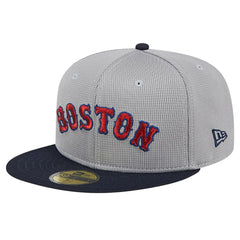 Boston Red Sox New Era Pivot Mesh 59FIFTY Fitted Hat - Gray - New Era Online