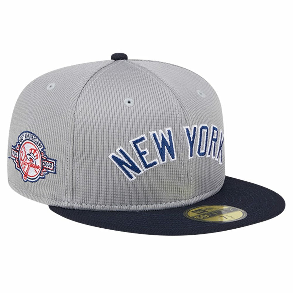New York Yankees New Era Pivot Mesh 59FIFTY Fitted Hat - Gray - New Era Lifestyle