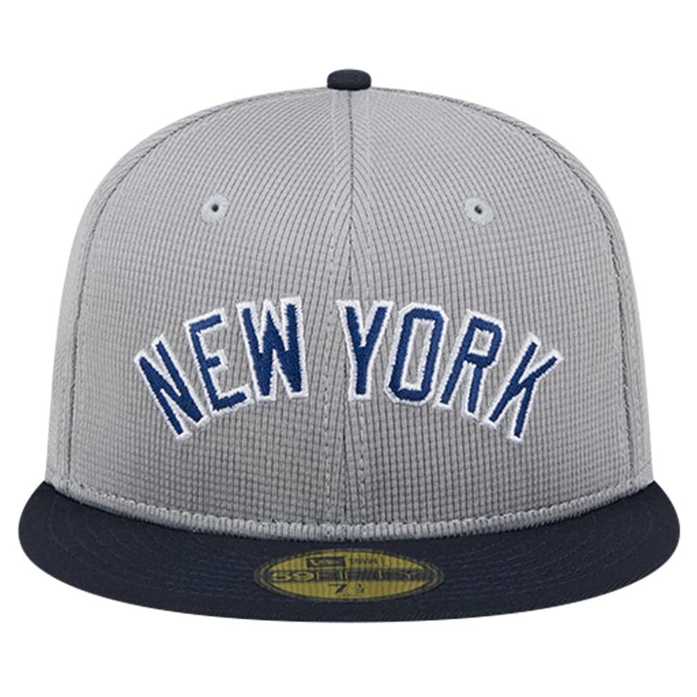 New York Yankees New Era Pivot Mesh 59FIFTY Fitted Hat - Gray - New Era Lifestyle